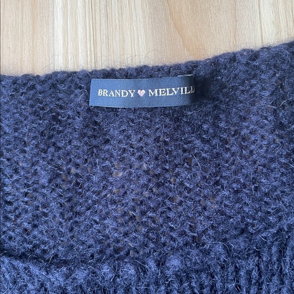 Brandy Melville Wool Mohair Crew Neck Sweater - Picture 6 of 11